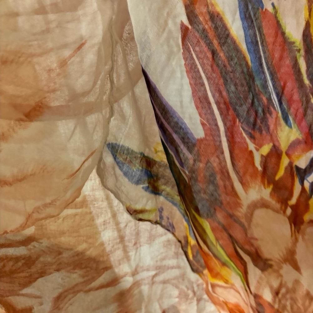 Multicolor Abstract Print Scarf coverup - Picture 7 of 8